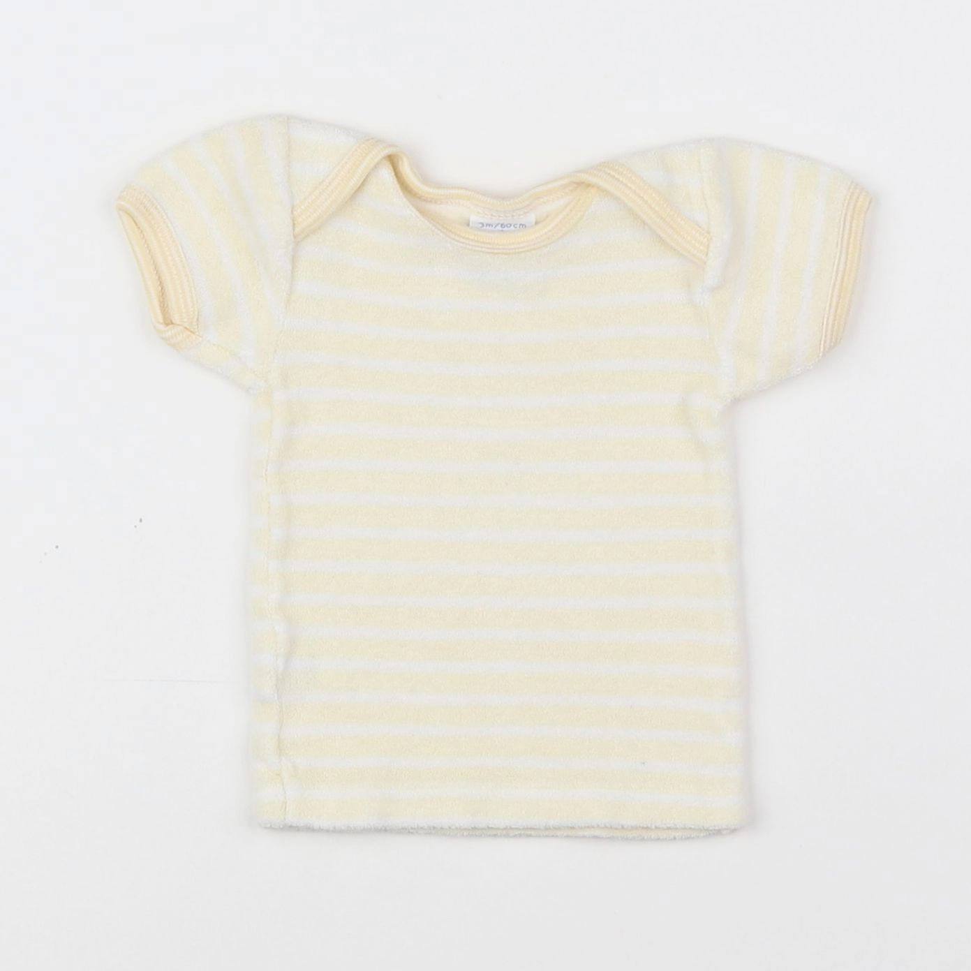 Petit Bateau - maillot de corps Blanc,Jaune - 3 mois